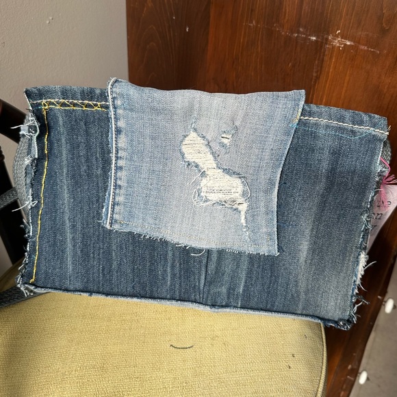BRAND NEW Blue Jean Baby Custom and Handmade Denim shoulder bag - Picture 6 of 8